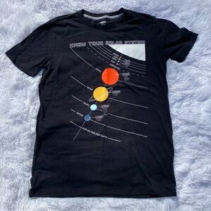 Old Navy Black Solar System Graphic T-Shirt